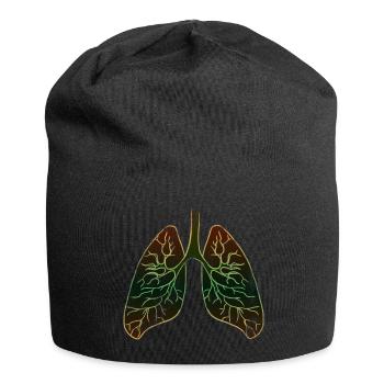 Poumon organe - Bonnet en jersey - noir - Devant