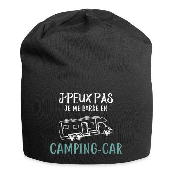 Camping Car Je Peux Pas Je Me Barre En Camping Car - Bonnet en jersey - noir - Devant