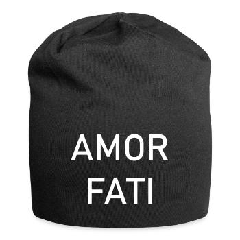 Cupid Fati - Aimez votre destin - Nietzsche - Bonnet en jersey - noir - Devant