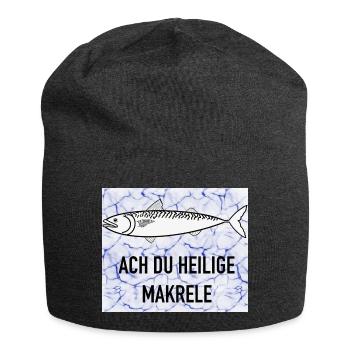 Sacred mackerel - Jersey Beanie - charcoal grey - Front
