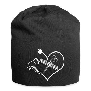 Hairdresser Salon Barber Hairstylist - Jersey Beanie - black - Front