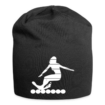 Surfen Surfing Wellenreiten - Jersey-Beanie - Schwarz - Vorne