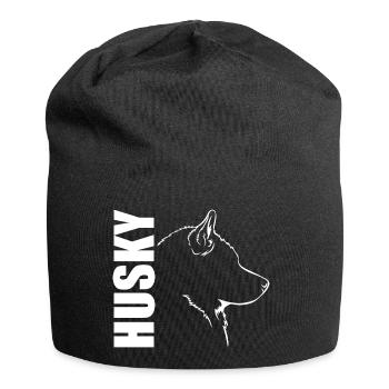 PROFIL HUSKY Chiens Chiens Wilsigns Chiens de traîneau - Bonnet en jersey - noir - Devant