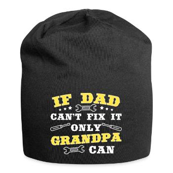 Opa Handwerker Bastler Geschenkidee Schrauber - Jersey-Beanie - Schwarz - Vorne
