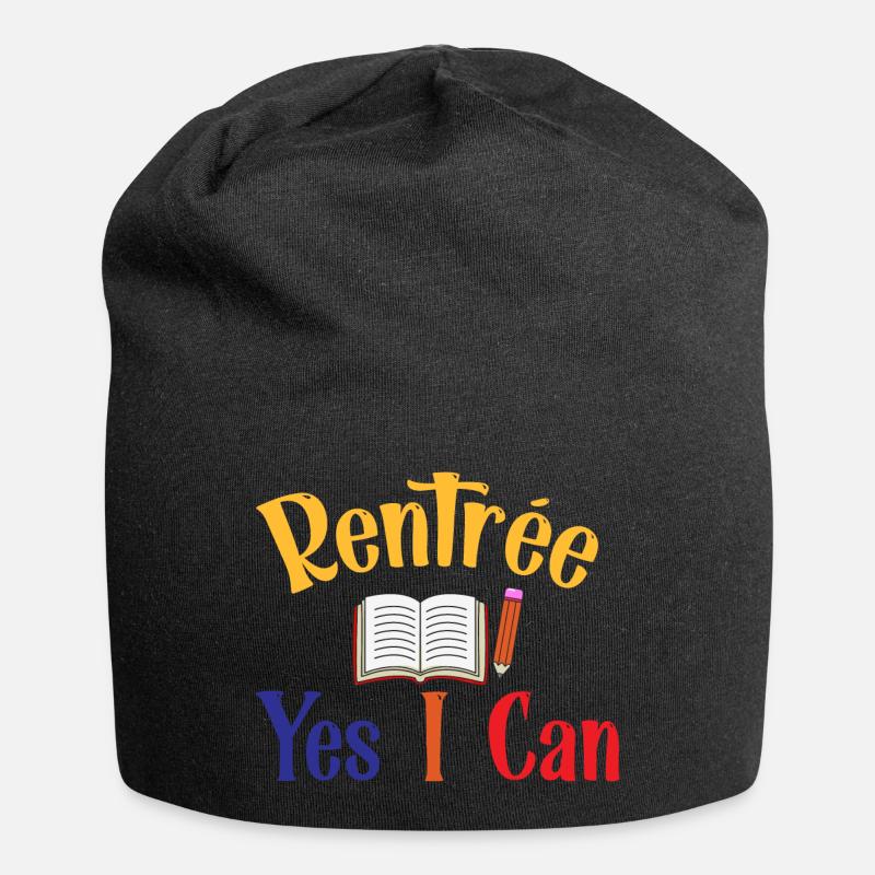 Rentrée scolaire - Bonnet en jersey - noir