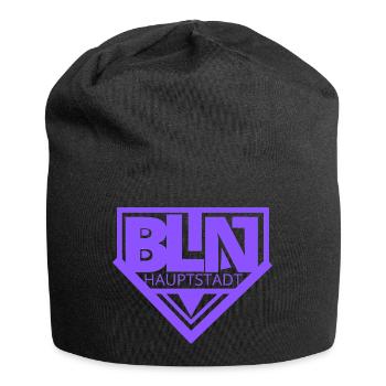 Berlin BLN Hauptstadt Purple - Jersey-Beanie - Schwarz - Vorne