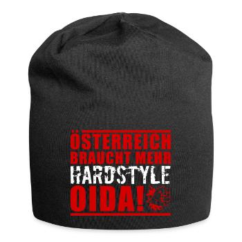 Österreich Hardstyle - Jersey-Beanie - Schwarz - Vorne