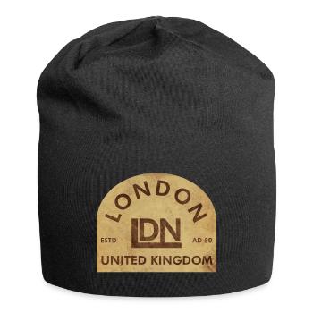 Vintage London Emblem - Jersey-Beanie - Schwarz - Vorne