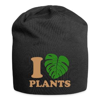 Pflanzen fallen - Jersey-Beanie - Schwarz - Vorne