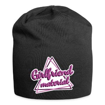 Freundin - Jersey-Beanie - Schwarz - Vorne