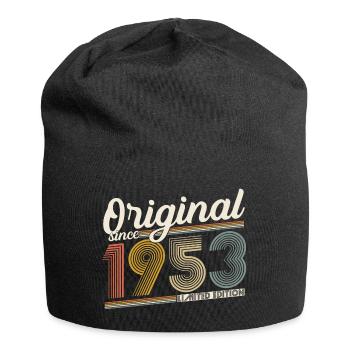 1953 Original Jahrgang Vintage Geburtstag Retro - Jersey-Beanie - Schwarz - Vorne