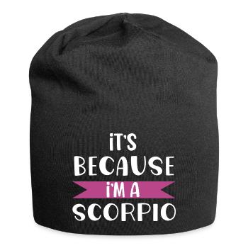 Scorpio horoscope zodiac sign astrology women men - Bonnet en jersey - noir - Devant