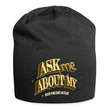 blog présenter amusant blogueur éditeur auteurs - Bonnet en jersey - noir - Devant