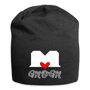 Mutterliebe best mum best MOM - Jersey-Beanie - Schwarz - Vorne