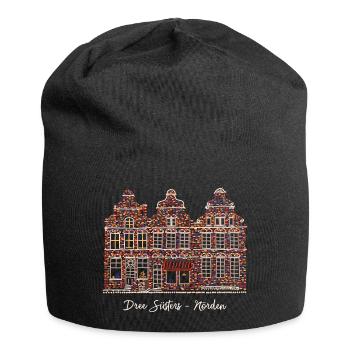 Norden, Frise orientale, Trois Sœurs Bas-allemand - Bonnet en jersey - noir - Devant