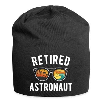 Retired astronaut Beach Bum - Jersey Beanie - black - Front