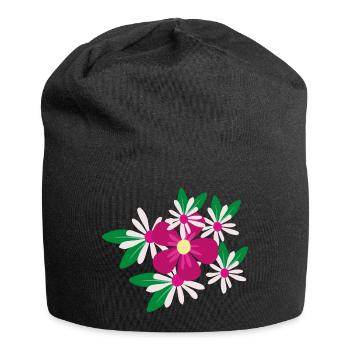 Flower Flower Plant - Jersey Beanie - black - Front