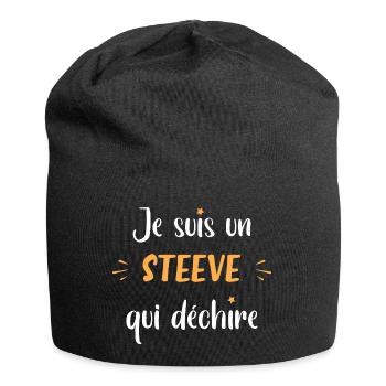 Je suis un steeve - Bonnet en jersey - noir - Devant