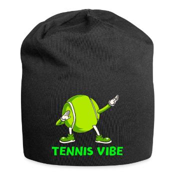 tennis, balle de tennis, fan de tennis - Bonnet en jersey - noir - Devant