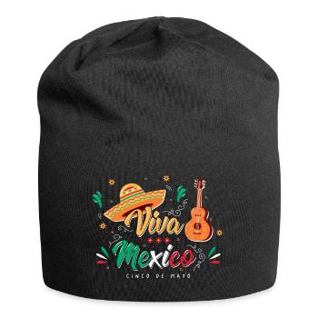 Viva Mexico - Cinco de Mayo - Fiesta Party - Jersey-Beanie - Schwarz - Vorne