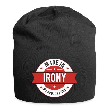 Fabriqué dans l’usine de l’ironie - Bonnet en jersey - noir - Devant