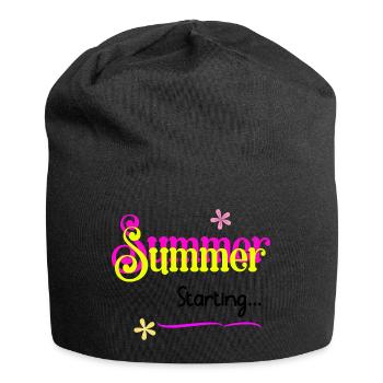 Summer Starting Design - Jersey Beanie - black - Front