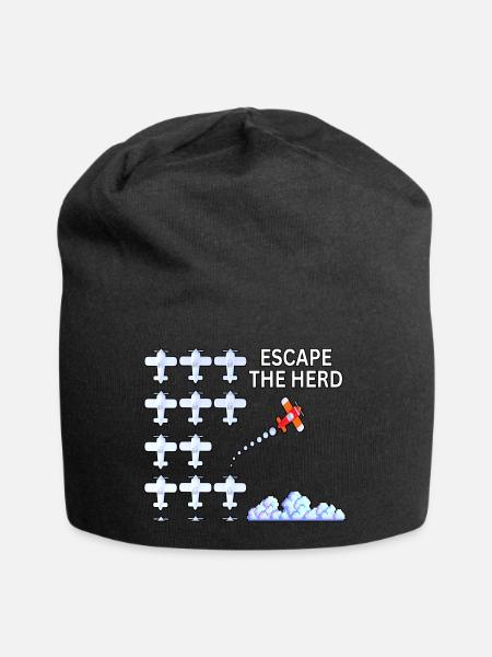 Flugzeug-Spotter und Fotograf - Jersey-Beanie - Schwarz