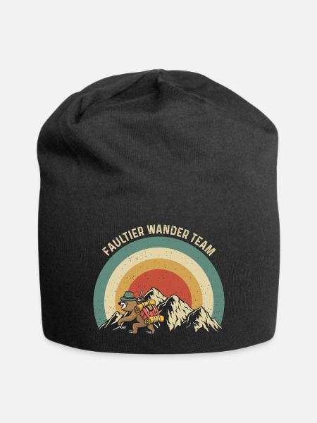 Faultier Wander Team - Jersey-Beanie - Schwarz
