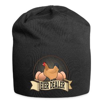 Eier Dealer Bauernhof Hennen Hühner Huhn - Jersey-Beanie - Schwarz - Vorne