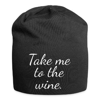 Take me to the wine - Jersey Beanie - black - Front