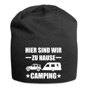 Camping - Jersey-Beanie - Schwarz - Vorne