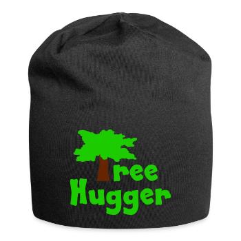 Étreinte d’arbre - Bonnet en jersey - noir - Devant