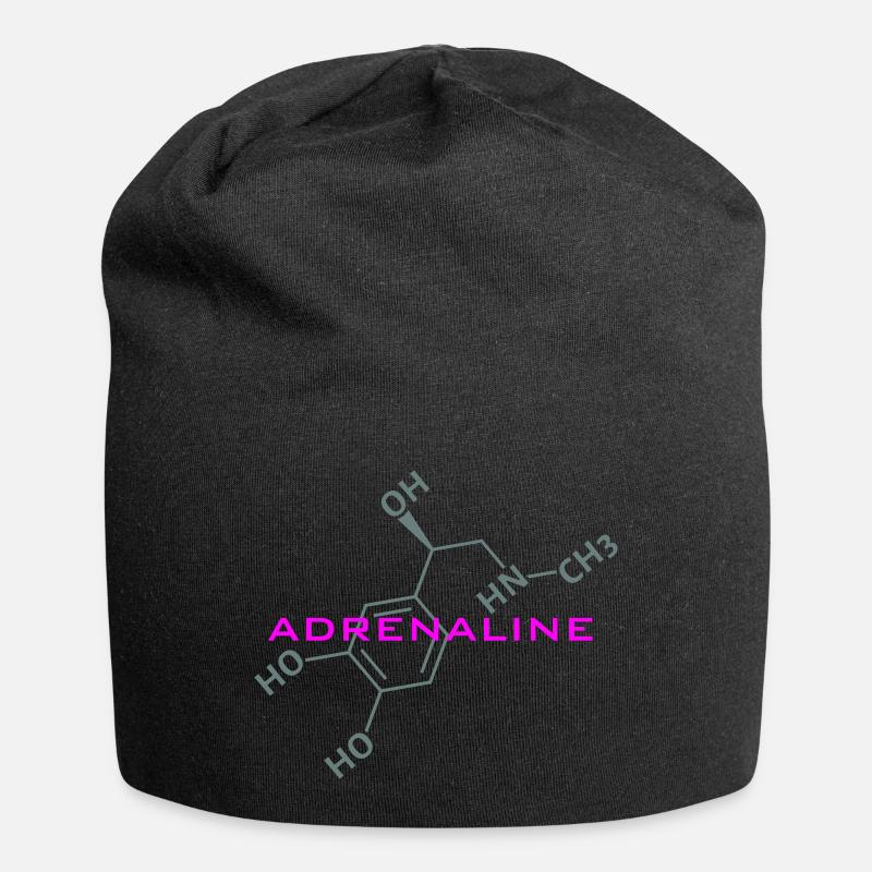 Adrenaline Structural Formula - Jersey Beanie - black