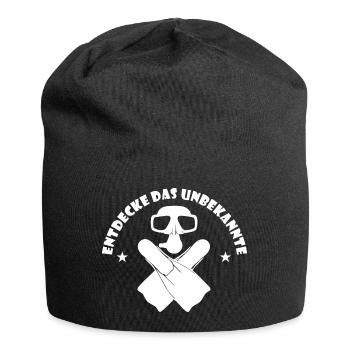 Entdecke das Unbekannte Taucher Geschenk - Jersey-Beanie - Schwarz - Vorne