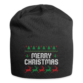Joyeux Noël - Bonnet en jersey - noir - Devant