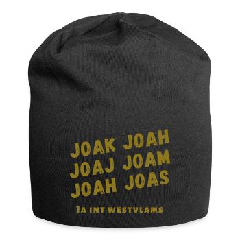 Ja in het West-Vlaams dialect - Jersey Beanie - black - Front