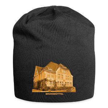 Hôtel de ville de Brunsbüttel, Schleswig-Holstein, Elbe - Bonnet en jersey - noir - Devant