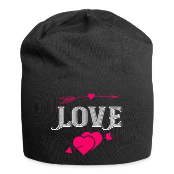 LoVe - Jersey Beanie - black - Front