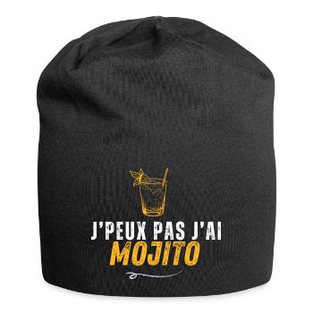 Je peux pas j'ai mojito - Bonnet en jersey - noir - Devant