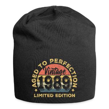 Vintage 1989 Retro Badge - Jersey Beanie - black - Front