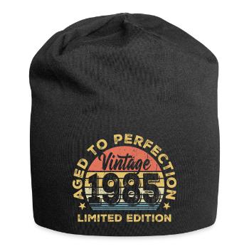 Millésime 1985 Édition Limitée Badge - Bonnet en jersey - noir - Devant
