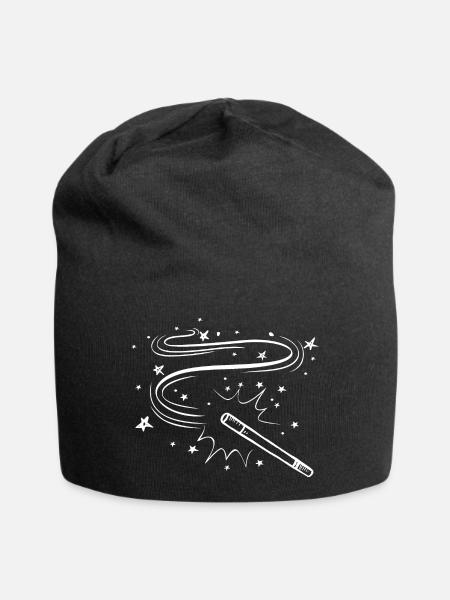 Zauberstab - Jersey-Beanie - Schwarz