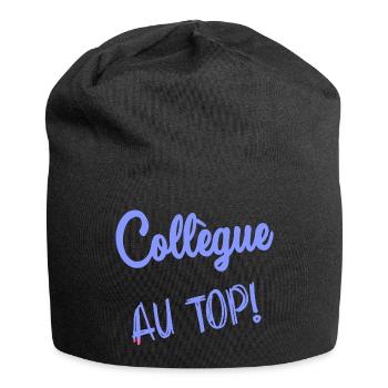 COLLEAGUE. START. RETIREMENT. EMPLOYMENT. HUMOR - Jersey Beanie - black - Front