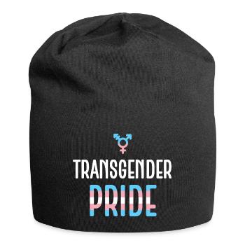 LGBTQ Pride Month - Transgender Pride - Jersey Beanie - black - Front