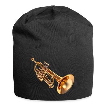 L’utilisation de la trompette - Bonnet en jersey - noir - Devant