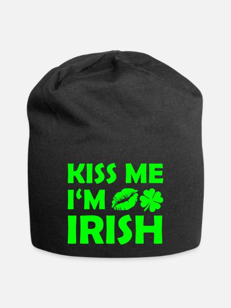 kiss me im irish - Jersey-Beanie - Schwarz