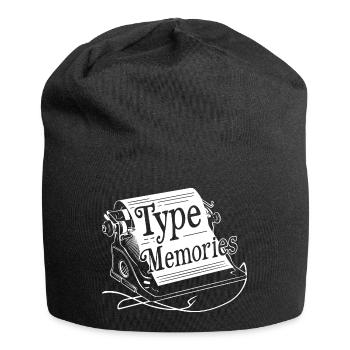 TYPEWRITERS, TYPE MEMORIES - Jersey Beanie - black - Front