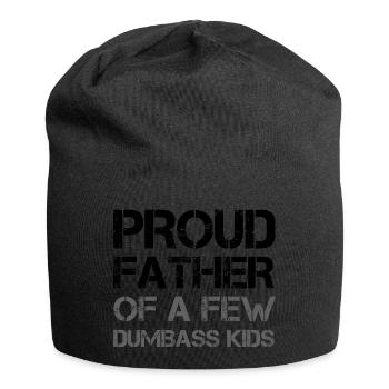 PROUD FATHER OF A FEW DUMBASS KIDS - Jersey-Beanie - Schwarz - Vorne