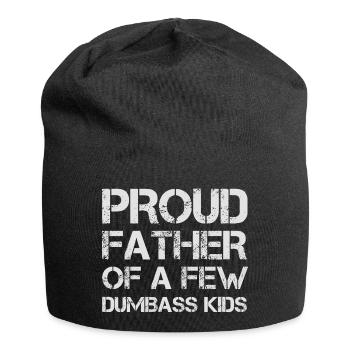 PROUD FATHER OF A FEW DUMBASS KIDS - Jersey-Beanie - Schwarz - Vorne