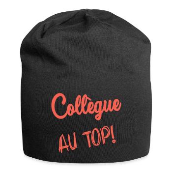 COLLEAGUE. START. EMPLOYMENT. HUMOR. MANAGER. CHIEF - Jersey Beanie - black - Front